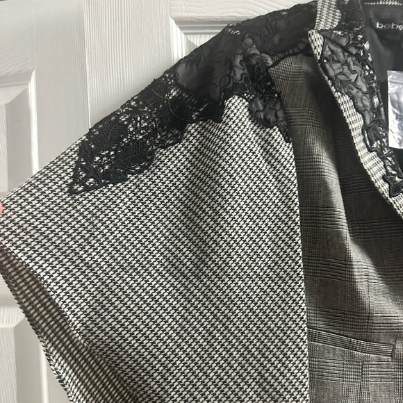 🆕 NWT BEBE DRITA HOUNDSTOOTH BLAZER SIZE 2 MRSP$229 - Picture 3 of 14